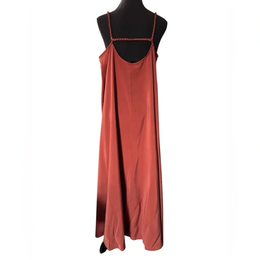 Slip Maxi Dress in Terracotta — Women - Picture 10 of 13